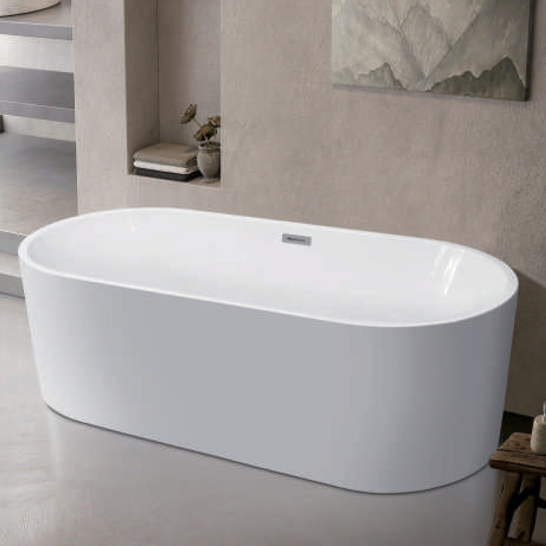 3274 Glossy White Soaking Bathtub