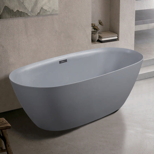 2278 Matte Gray Soaking Bathtub