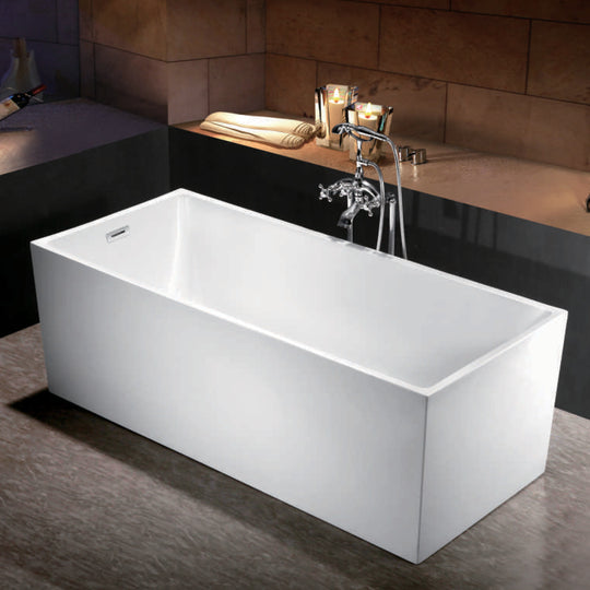 3169 Matte White Soaking Bathtub