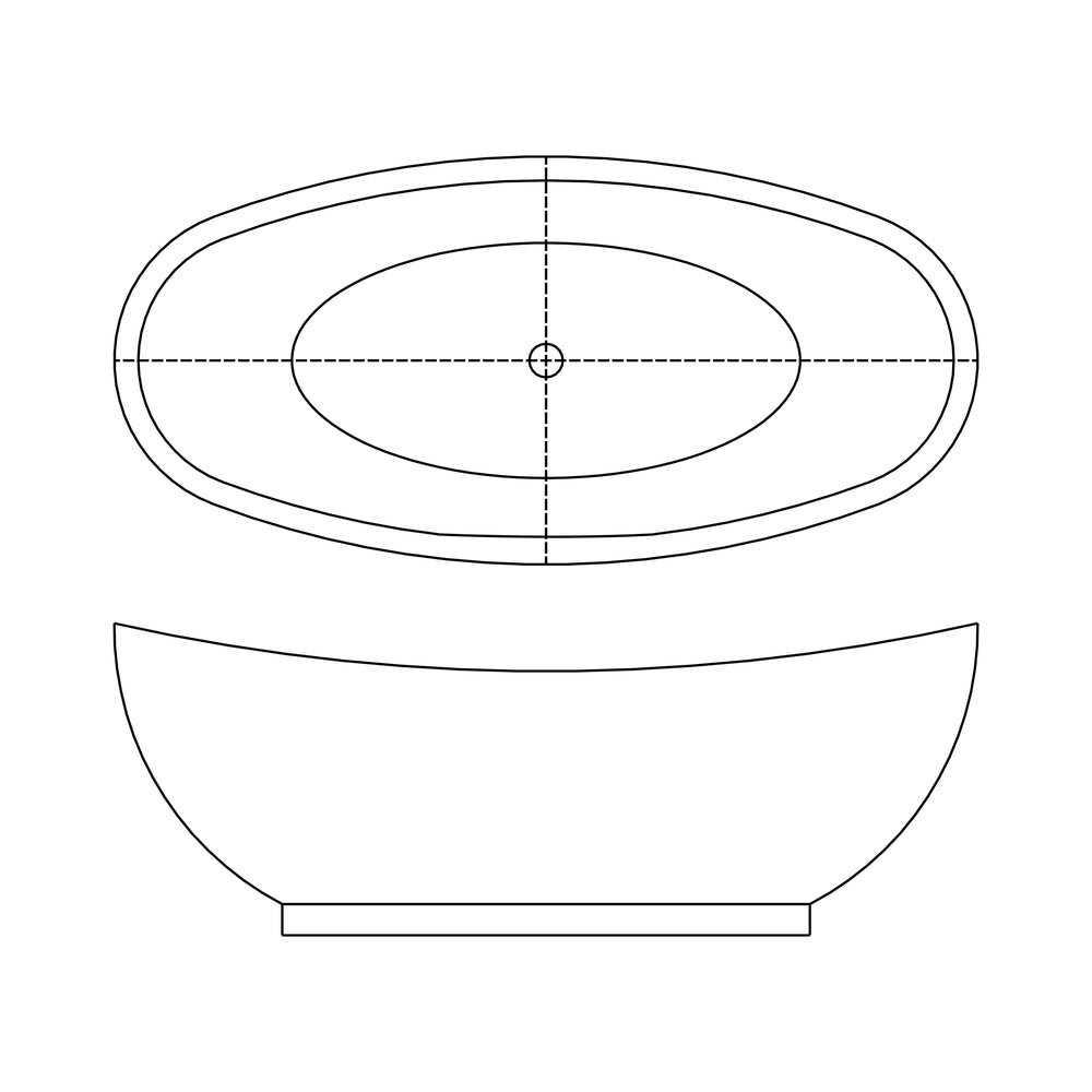 3255 Glossy White Soaking Bathtub